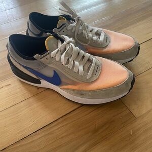 Nike Gray and Orange Athletic Shoes